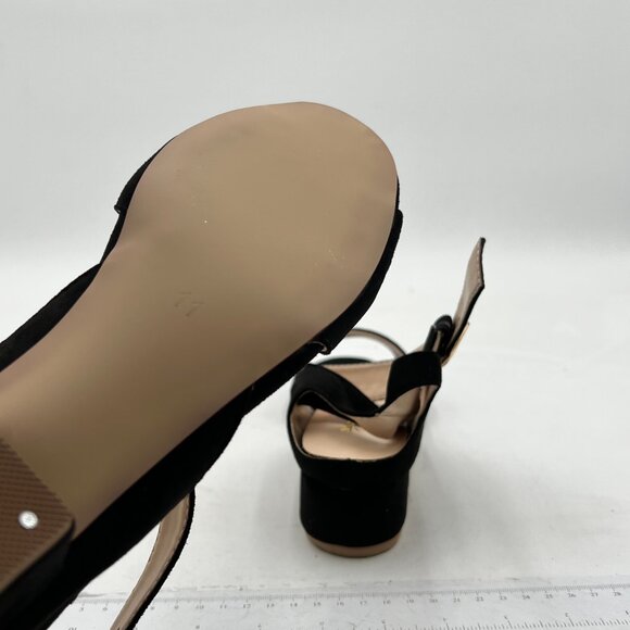 XYD Strappy Low Heel Sandal Pumps for Women Open Toe Ankle Strap Slingback - Picture 6 of 8